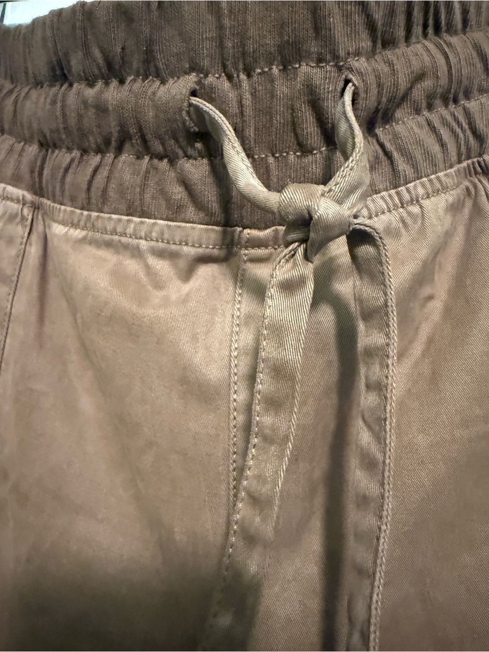 Time and Tru Brown Drawstring Capri Pants - Picture 5 of 9